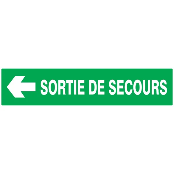 Panneau SORTIE SECOURS FLECHE A GAUCHE Taliaplast 725414 | 725414 Panneau SORTIE SECOURS FLECHE A GAUCHE Taliaplast 725414 | 725414