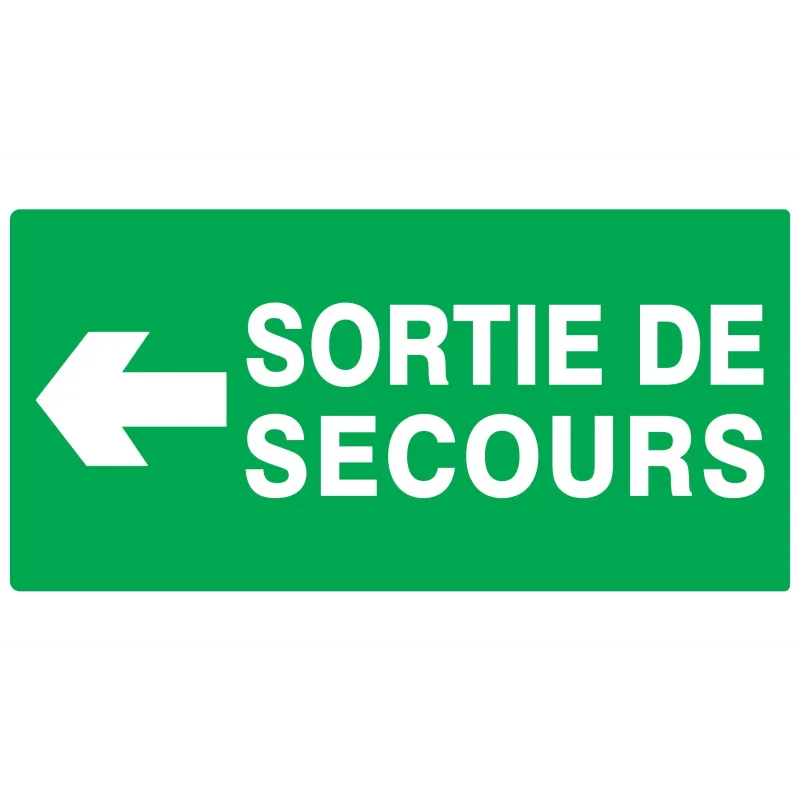 Panneau SORT.SEC.FLECH.A GAUCH.330X200 Taliaplast 721415 | 721415
