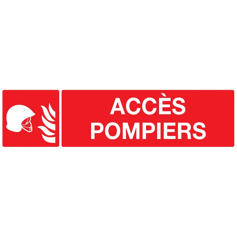 Panneau ACCES POMPIER 200x52 NORMASIGN Taliaplast 720105 | 720105 Panneau ACCES POMPIER 200x52 NORMASIGN Taliaplast 720105 | 720105