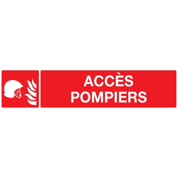 Panneau ACCES POMPIERS 330X75 NORMASIG Taliaplast 725105 | 725105 Panneau ACCES POMPIERS 330X75 NORMASIG Taliaplast 725105 | 725105