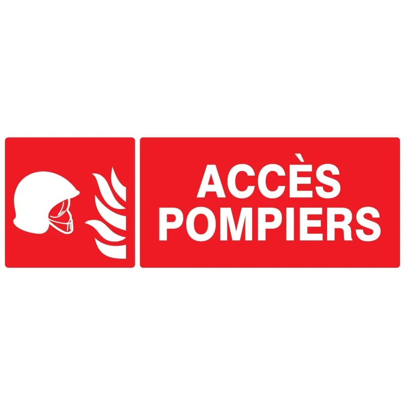 Panneau ACCES POMPIERS 330x120mm Taliaplast 726105 | 726105 Panneau ACCES POMPIERS 330x120mm Taliaplast 726105 | 726105