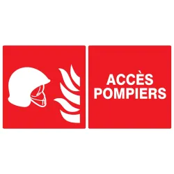 Panneau ACCES POMPIERS 330X200 NORMASI Taliaplast 721105 | 721105