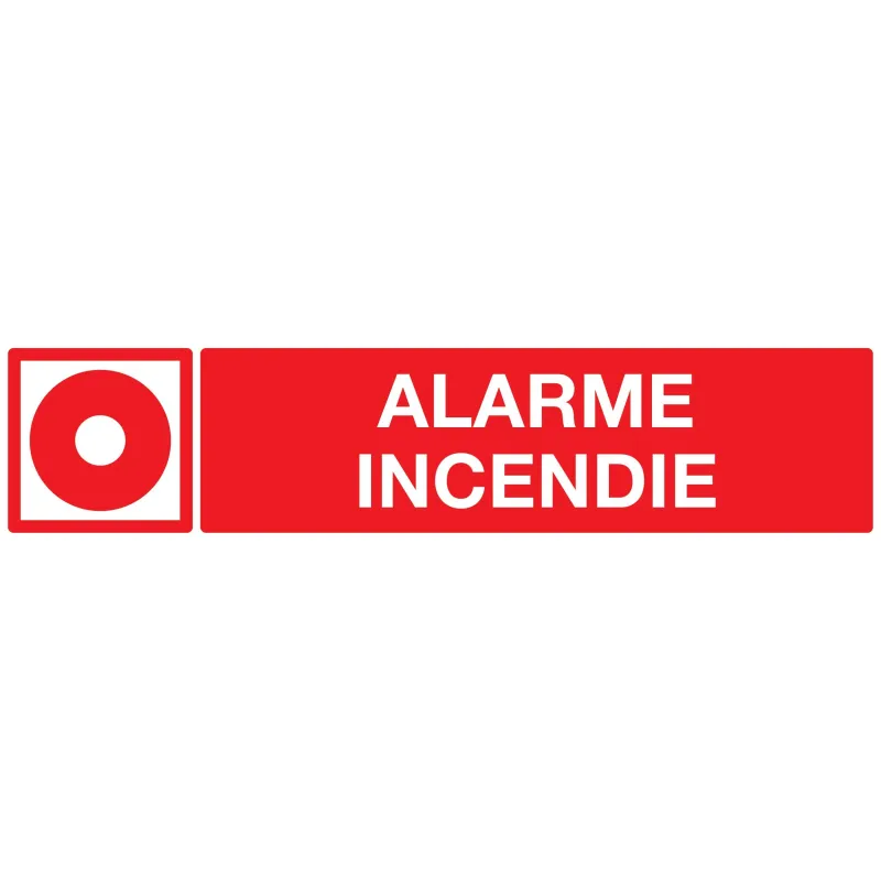 Panneau ALARME INCENDIE 330x75mm Taliaplast 725106 | 725106 Panneau ALARME INCENDIE 330x75mm Taliaplast 725106 | 725106