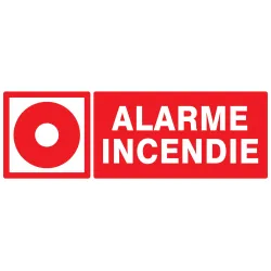 Panneau ALARME INCENDIE 330x120mm Taliaplast 726106 | 726106