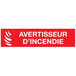 Panneau AVERTISSEUR INCENDIE 200x52 NO Taliaplast 720115 | 720115