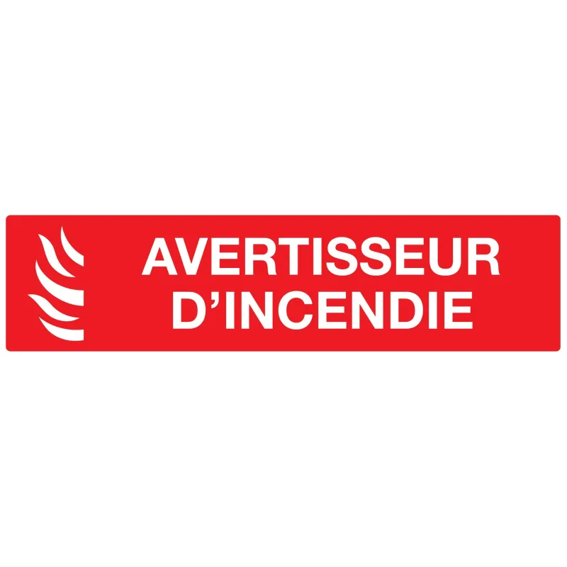 Panneau AVERTISSEUR INCENDIE 200x52 NO Taliaplast 720115 | 720115