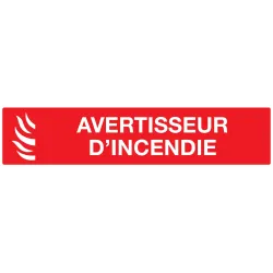 Panneau AVERTISSEUR D' INCENDIE 330x75 Taliaplast 725115 | 725115