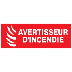 Panneau AVERTISSEUR D'INCENDIE 330x120 Taliaplast 726115 | 726115