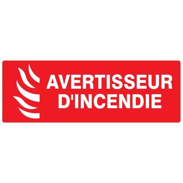Panneau AVERTISSEUR D'INCENDIE 330x120 Taliaplast 726115 | 726115
