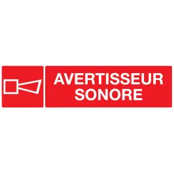 Panneau AVERTISSEUR SONORE 200x52mm Taliaplast 720127 | 720127