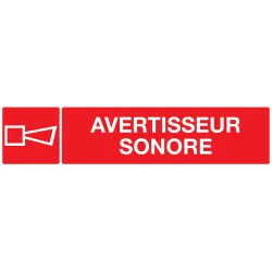 Panneau AVERTISSEUR SONORE 330x75mm Taliaplast 725127 | 725127