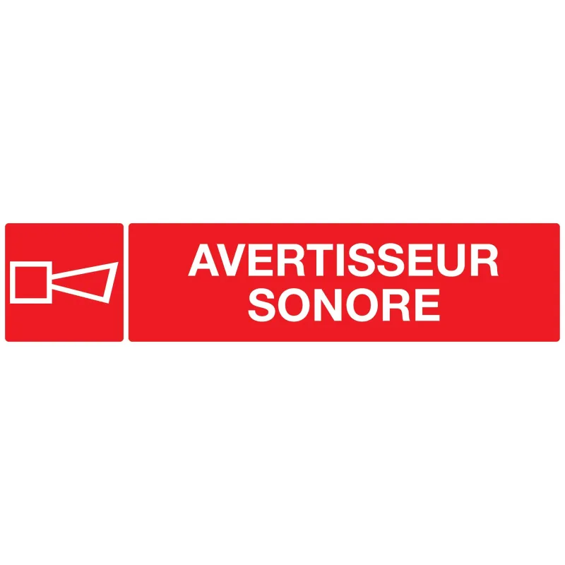 Panneau AVERTISSEUR SONORE 330x75mm Taliaplast 725127 | 725127