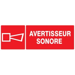 Panneau AVERTISSEUR SONORE 330x120mm Taliaplast 726127 | 726127