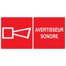 Panneau AVERTISSEUR SONORE 330x200 NOR Taliaplast 721127 | 721127