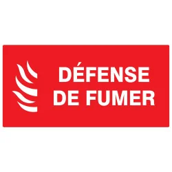 Panneau DEF. DE FUMER INCEND.330X200 N Taliaplast 721118 | 721118