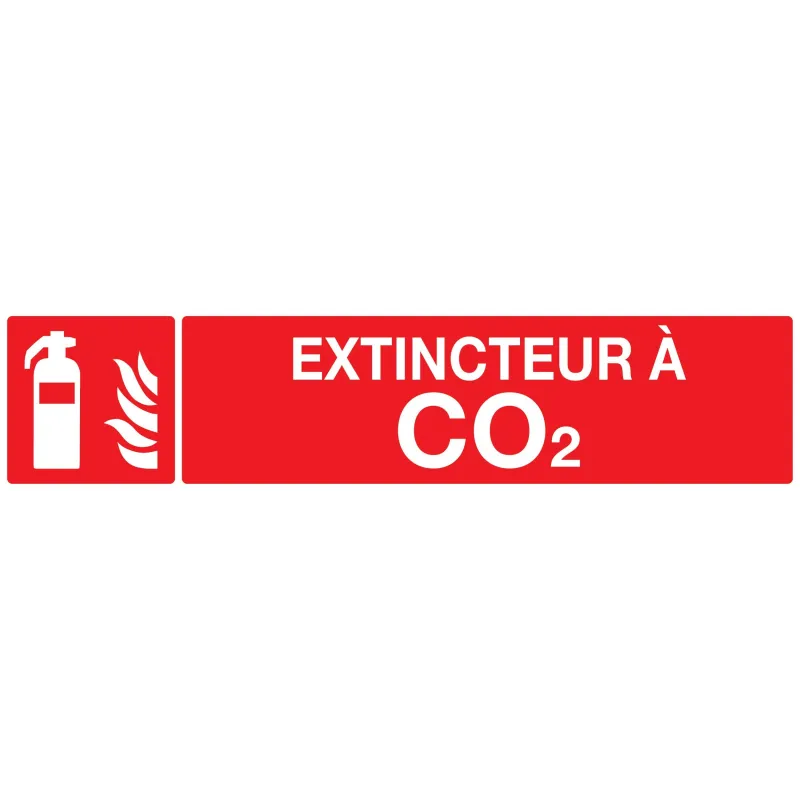 Panneau EXTINCTEUR A CO2 330x75mm Taliaplast 725107 | 725107