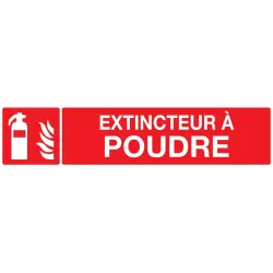 Panneau EXTINCTEUR A POUDRE 330x75mm Taliaplast 725109 | 725109