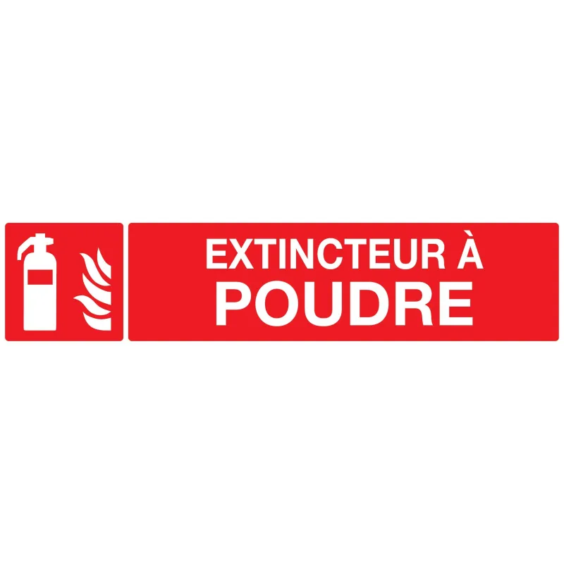 Panneau EXTINCTEUR A POUDRE 330x75mm Taliaplast 725109 | 725109 Panneau EXTINCTEUR A POUDRE 330x75mm Taliaplast 725109 | 725109