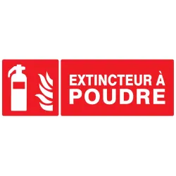 Panneau EXTINCTEUR A POUDRE 330X120 NO Taliaplast 726109 | 726109