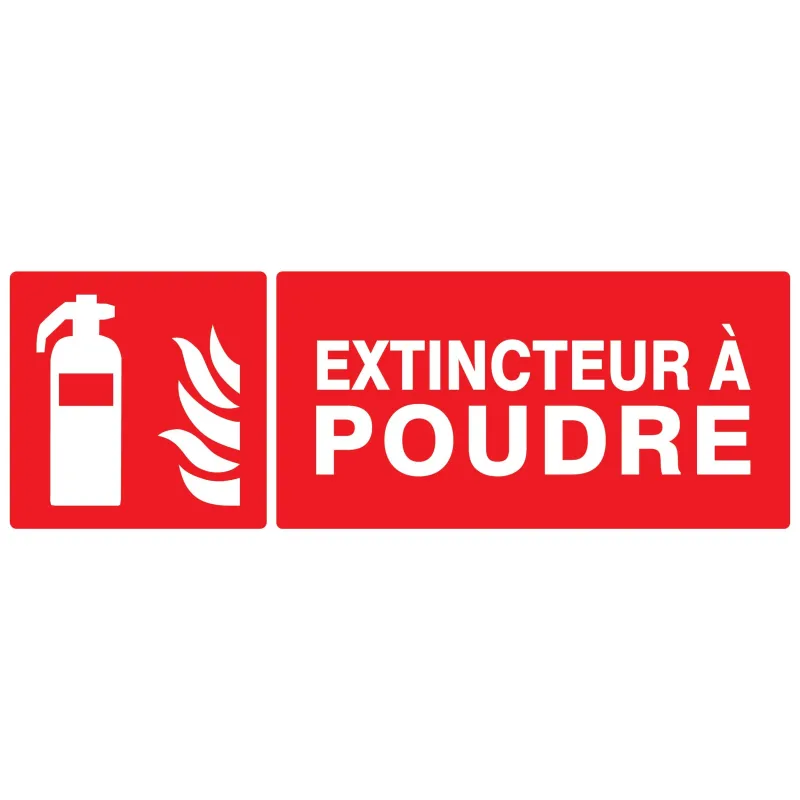 Panneau EXTINCTEUR A POUDRE 330X120 NO Taliaplast 726109 | 726109