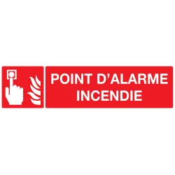 Panneau POINT D'ALARME INCENDIE 200x52 Taliaplast 720103 | 720103