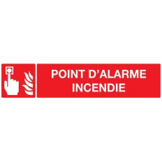 Panneau POINT D'ALARME INCENDIE 330x75 Taliaplast 725103 | 725103