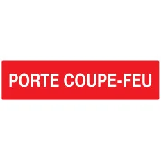 Panneau PORTE COUPE FEU N0 1 200x52 NO Taliaplast 720104 | 720104