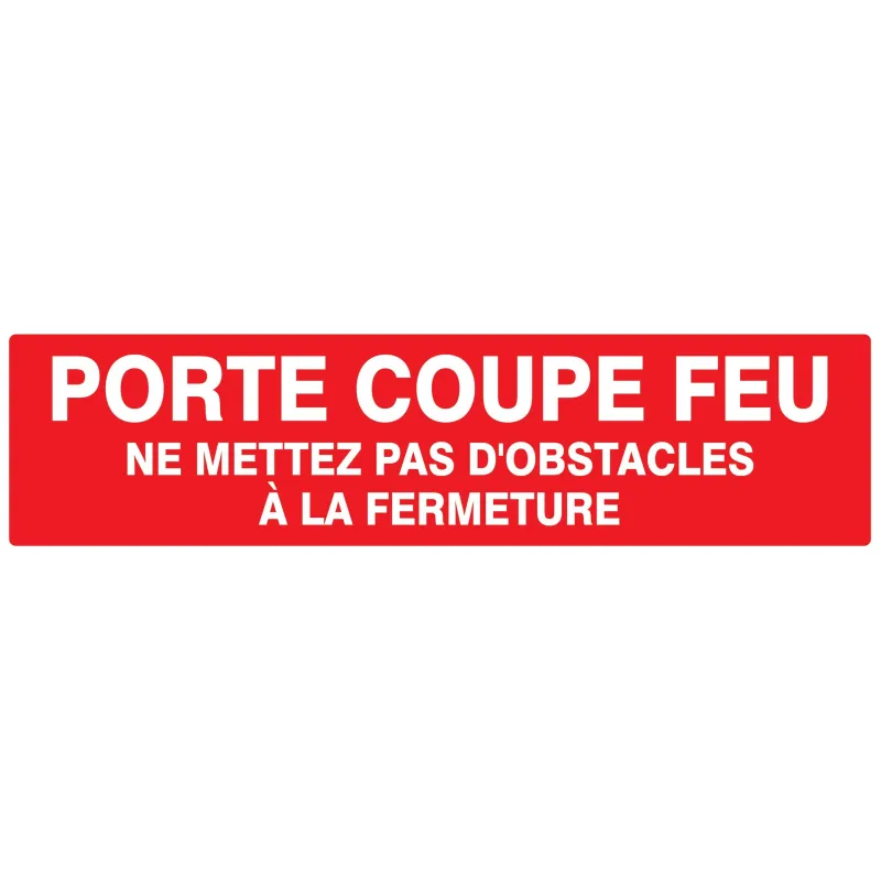 Panneau PORTE COUPE FEU (+texte)200x52 Taliaplast 720121 | 720121 Panneau PORTE COUPE FEU (+texte)200x52 Taliaplast 720121 | 720121