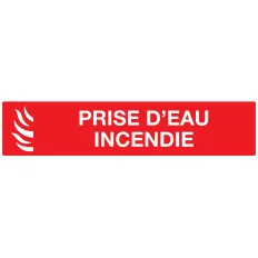 Panneau PRISE D'EAU INCENDIE 330x75mm Taliaplast 725113 | 725113