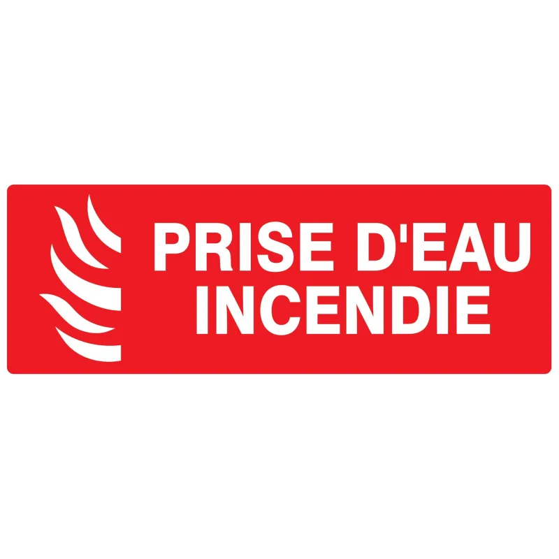 Panneau PRISE D'EAU INCENDIE NORMASIGN Taliaplast 726113 | 726113 Panneau PRISE D'EAU INCENDIE NORMASIGN Taliaplast 726113 | 726113