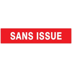 Panneau SANS ISSUE 330X75 NORMASIGN AD Taliaplast 725124 | 725124