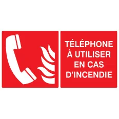 Panneau TELEPHONE A UTILISER EN CAS D' Taliaplast 721126 | 721126