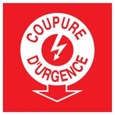 Panneau COUPURE ELECTRICITE D'URGENCE Taliaplast 728110 | 728110