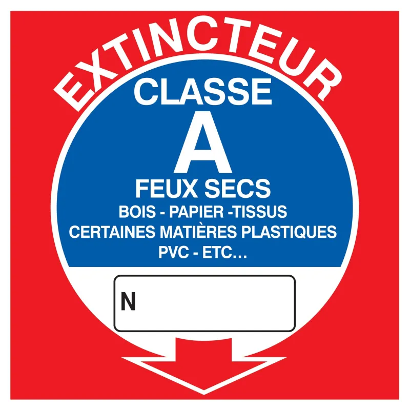 Panneau EXTINCTEUR CLASSE A 200x200mm Taliaplast 728114 | 728114 Panneau EXTINCTEUR CLASSE A 200x200mm Taliaplast 728114 | 728114