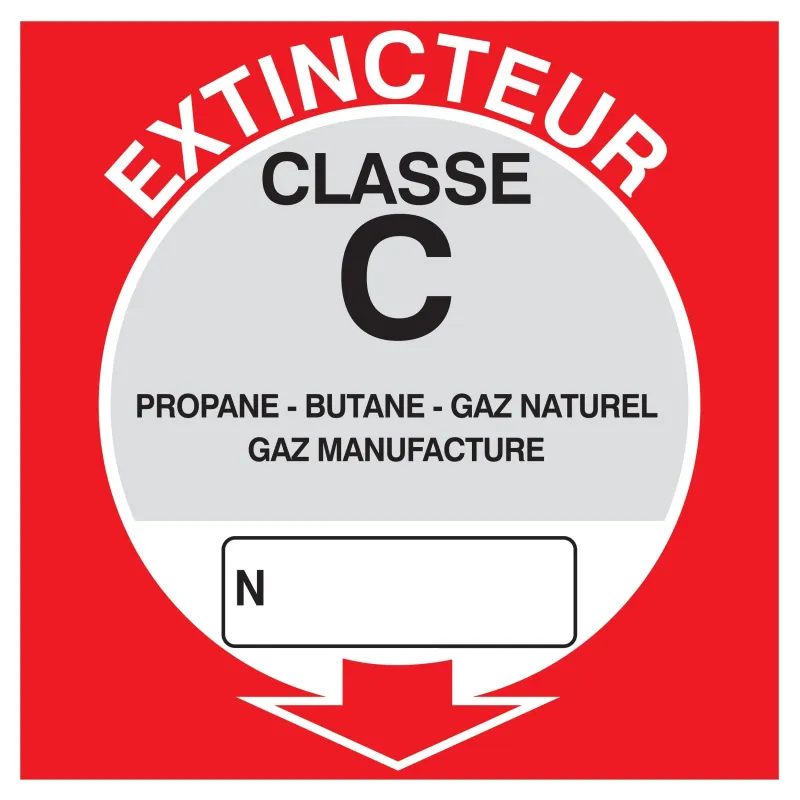 Panneau EXTINCTEUR CLASSE C 200x200mm Taliaplast 728118 | 728118 Panneau EXTINCTEUR CLASSE C 200x200mm Taliaplast 728118 | 728118