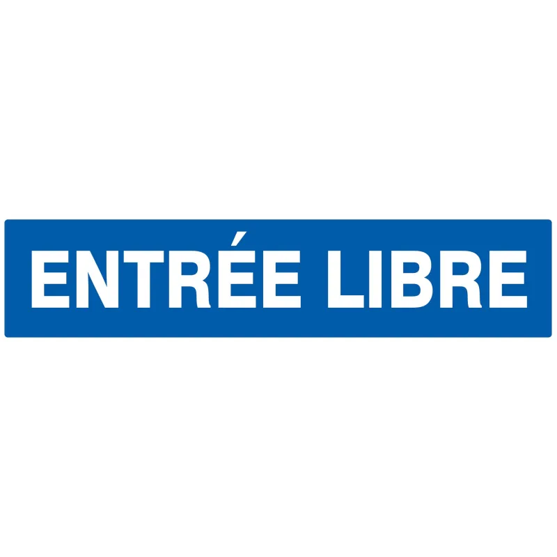 ENTREE LIBRE NORMASIGN ADHESIF Taliaplast 725615 | 725615 ENTREE LIBRE NORMASIGN ADHESIF Taliaplast 725615 | 725615