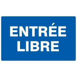 ENTREE LIBRE 330X200 NORMASIGN Taliaplast 721615 | 721615