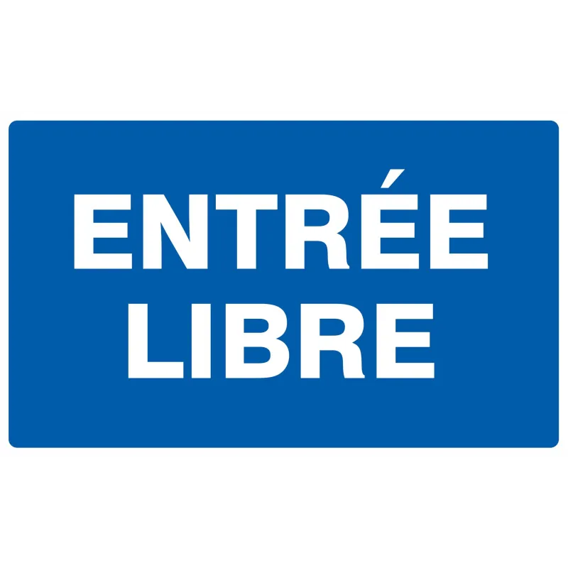 ENTREE LIBRE 330X200 NORMASIGN Taliaplast 721615 | 721615 ENTREE LIBRE 330X200 NORMASIGN Taliaplast 721615 | 721615
