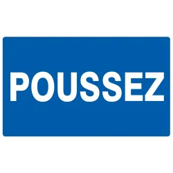 POUSSEZ 330X200 NORMASIGN ADHE Taliaplast 721642 | 721642