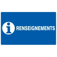 RENSEIGNEMENTS 330x200mm Taliaplast 721626 | 721626