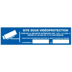SITE SOUS VIDEOPROTECTION 200x Taliaplast 720238 | 720238