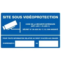 SITE SOUS VIDEOPROTECTION AVEC Taliaplast 721240 | 721240