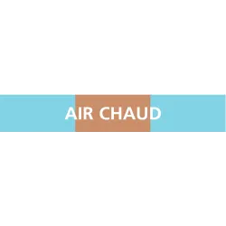 Panneau AIR CHAUD 156X26 MARQUAGE TUYA Taliaplast 732304 | 732304