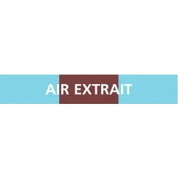 Panneau AIR EXTRAIT 156X26 MARQUAGE TU Taliaplast 732315 | 732315