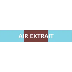 Panneau AIR EXTRAIT 222X37 MARQUAGE TU Taliaplast 731315 | 731315