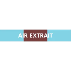Panneau AIR EXTRAIT 312X52 MARQUAGE TU Taliaplast 730315 | 730315