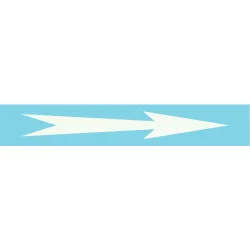 Panneau FLECHE 222X37 MARQUAGE TUYAUTE Taliaplast 731336 | 731336
