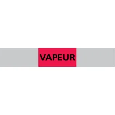 Panneau VAPEUR 222X37 MARQUAGE TUYAUTE Taliaplast 731204 | 731204