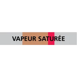 Panneau VAPEUR SATUREE 222X37 MARQUAGE Taliaplast 731214 | 731214