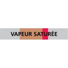 Panneau VAPEUR SATUREE 222X37 MARQUAGE Taliaplast 731214 | 731214